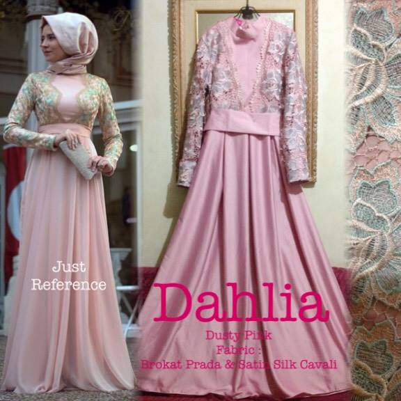 Dahlia Dress, baju muslimah butik, busana muslimah butik 