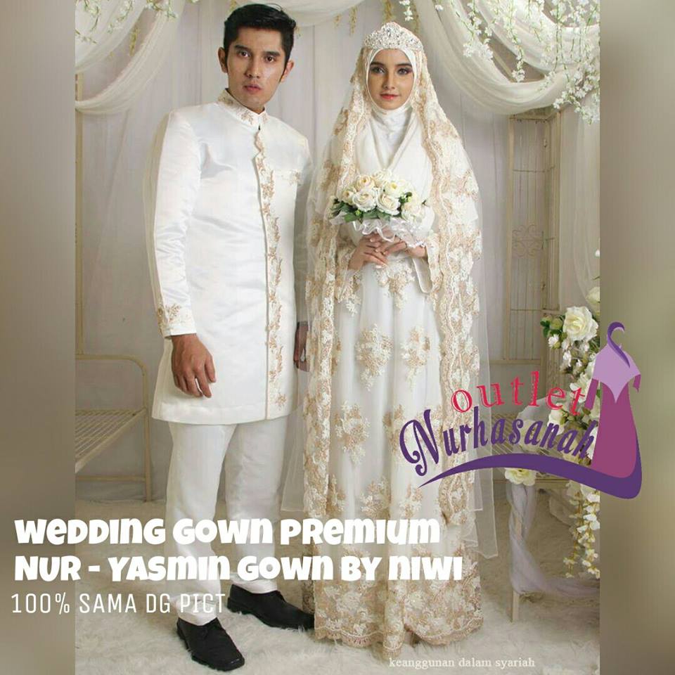  Baju Nikah Syar i Muslimah Modern Yasmin Wedding Gown by 